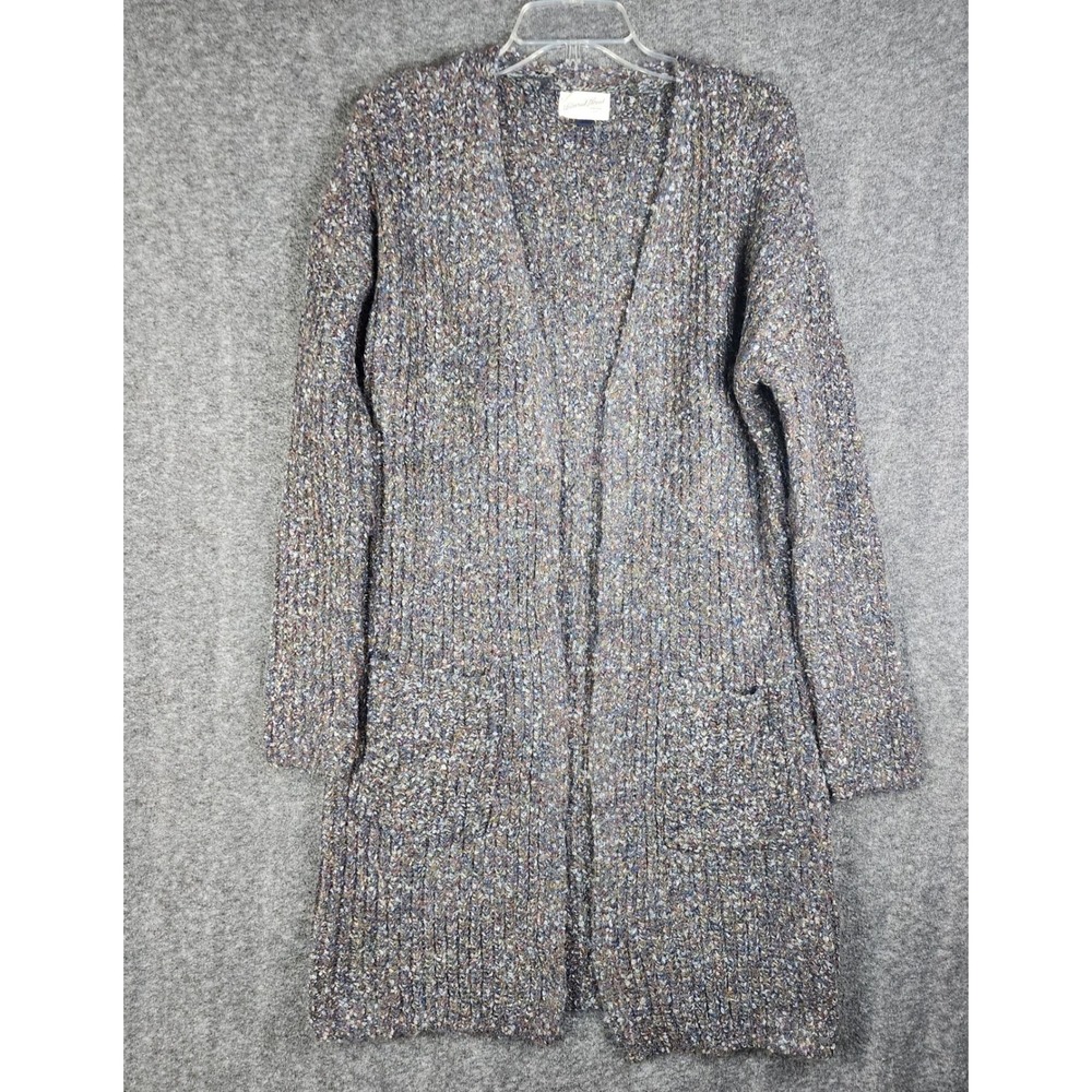 Universal Thread‎ Cardigan Women Small Marled Longline Open Front Pocket